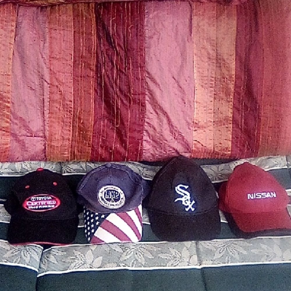 MLB , America's Sailing Capital, Toyota& Nissan Caps Hat W/ Velcro Straps.